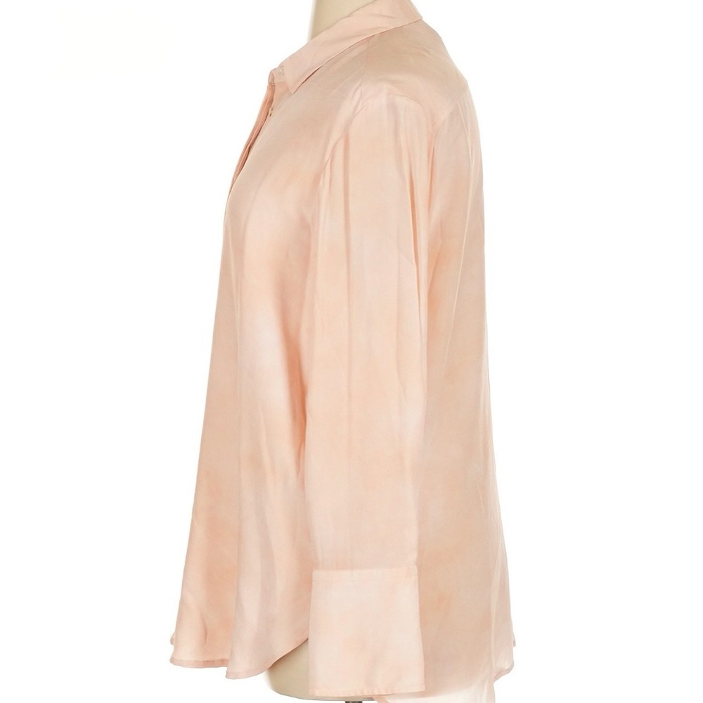 MM LaFleur The Blake Shirt—Brushstroke in Ballet size XL, 100% Silk, Retail $225 - Picture 7 of 10